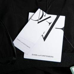 Pre Owned Diane Von Furstenberg Multicolor Optic Plaid Print Maria Strapless Mini Dress S