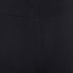 Diane von Furstenberg Black Stretch Cotton Cropped Genesis Pants M 