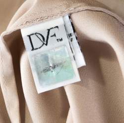 Pre Owned Diane Von Furstenberg Blue Batik Land Print Fleurette Kaftan Dress M