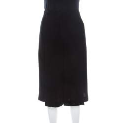 Diane Von Furstenberg Black Crepe Asheton Culottes M