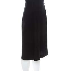 Diane Von Furstenberg Black Crepe Asheton Culottes M