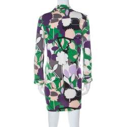 Diane von Furstenberg Multicolor Printed Silk Jersey Nicole Tunic M 