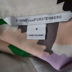 Diane von Furstenberg Multicolor Printed Silk Jersey Nicole Tunic M 