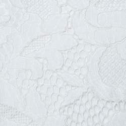 Pre Owned Diane von Furstenberg Off White Long Sleeve Zarita Lace Dress S