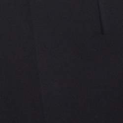 Pre Owned Diane Von Furstenberg Black Chiffon Bishop Sleeve Isolde Top L