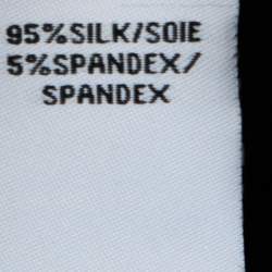 Pre Owned Diane Von Furstenberg Navy Blue Stretch Silk Lanzi Dress M