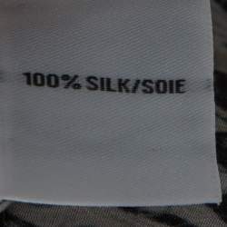 Pre Owned Diane Von Furstenberg Black Printed Silk Shany Jumpsuit M