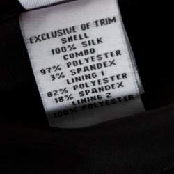 Pre Owned Diane Von Furstenberg Bicolor Patterned And Draped Leala Tweed Dress M