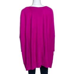 Pre Owned Diane von Furstenberg Roseberry Pink Wool Blend Ahiga Bis Sweater S
