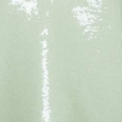 Pre Owned Diane Von Furstenberg Light Green Sequined Desta Tank Top M