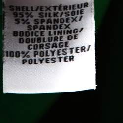 Pre Owned Diane von Furstenberg Green Stretch Silk Aveline Dress M