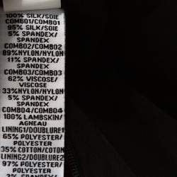 مملوكة مسبقًا Diane Von Furstenberg Multicolor Printed Silk Leather Trim Serena Dress S