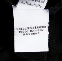 Pre Owned Diane von Furstenberg Black Jersey New Julian Two Wrap Dress L