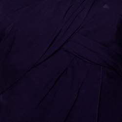 مملوكة مسبقًا توب ديان فون فرستنبيرغ "نيكي" ديرابيه حرير بنفسجي مقاس صغير (سمول)