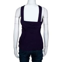 مملوكة مسبقًا توب ديان فون فرستنبيرغ "نيكي" ديرابيه حرير بنفسجي مقاس صغير (سمول)