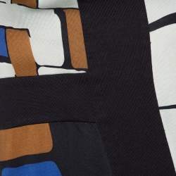 Diane von Furstenberg Color Block Print Silk Mondrian Shift Dress S