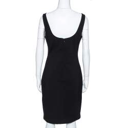 Pre Owned Diane von Furstenberg Cream Animal Pattern Jacquard Arianna Fitted Dress L