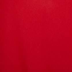 Pre Owned Diane Von Furstenberg Brick Red Silk Crepe Tanyana Dress S