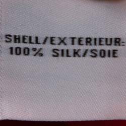 Pre Owned Diane Von Furstenberg Brick Red Silk Crepe Tanyana Dress S