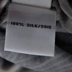 Pre Owned Diane von Furstenberg Cream Abstract Print Silk Ruri Shift Dress S