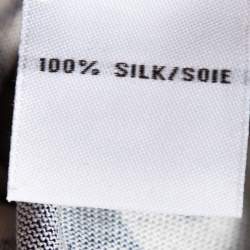 Pre Owned Diane Von Furstenberg Black Chain Link Silk New Jeanne Two Wrap Dress S