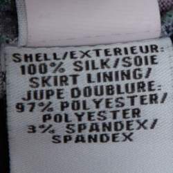 Pre Owned Diane von Furstenberg Navy Blue Floral Print Silk Irina Wrap Dress S