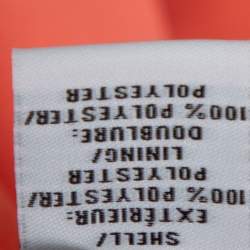 Pre Owned Diane von Furstenberg Neon Orange Crepe Liluye One Shoulder Dress M