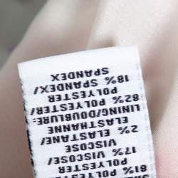 Pre Owned Diane von Furstenberg Pink & White Floral Stamp Carpreena Mini Dress M