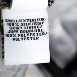 Pre Owned Diane von Furstenberg Floral & Dot Print Paneled Caprice Wrap Dress M