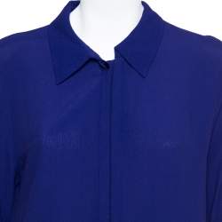 Pre Owned Diane von Furstenberg Colorblock Crepe Layered New Hatsu Dress M