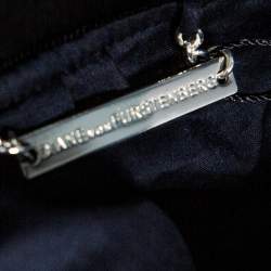 Pre Owned Diane von Furstenberg Black Lace Kennadie Bomber Jacket P