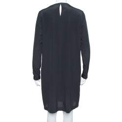 Diane von Furstenberg Black Silk Hilary Dress L