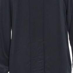 Diane von Furstenberg Black Silk Hilary Dress L