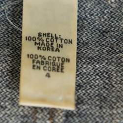 Pre Owned Diane Von Furstenberg Navy Blue Denim Remo Cropped Jacket S