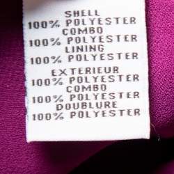 Pre Owned Diane Von Furstenberg Purple Crepe Paneled Wilma Midi Dress S