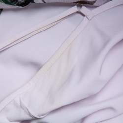 Pre Owned Diane Von Furstenberg Multicolor Silk Ruffled Oversized Mini Dress XS