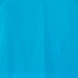 Pre Owned Diane Von Furstenberg Blue Silk Tulip Sleeve Detail Nancy Top M