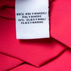 Pre Owned Diane von Furstenberg Pink Jersey Draped Waist Tie Detail Zoe Dress S