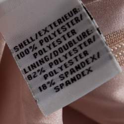 Pre Owned Diane von Furstenberg Peach Sequin Embellished Menaro Blouse S