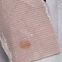 Pre Owned Diane von Furstenberg Peach Sequin Embellished Menaro Blouse S