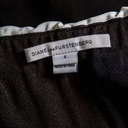 Diane Von Furstenberg Color Block Crepe Strapless Amare Jumpsuit S