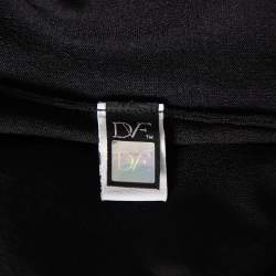 Pre Owned Diane Von Furstenberg Colorblock Striped Knit Aina Mini Dress S