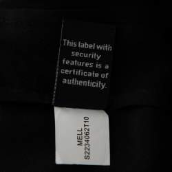 Pre Owned Diane Von Furstenberg Black Silk Draped Detail Sleeveless Mell Top L