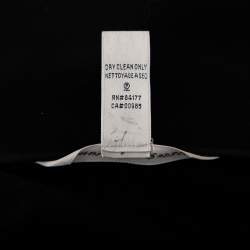 Pre Owned Diane Von Furstenberg Black Wool Paneled Lena Blazer S