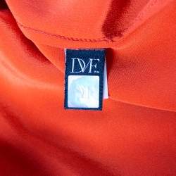 Diane von Furstenberg Orange Silk Jafartha Mini Dress S