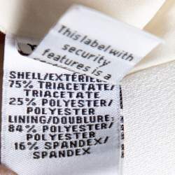 Pre Owned Diane von Furstenberg White Crepe Preston Wide Leg Pants M