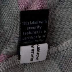 Pre Owned Diane Von Furstenberg Multicolored Printed Silk New Julian Wrap Dress S