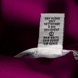 Pre Owned Diane von Furstenberg Fuchsia Knit Leigh Dress M