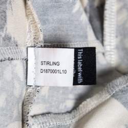 Pre Owned Diane Von Furstenberg Multicolor Printed Silk Knit Stirling Dress S