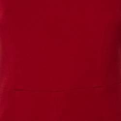 Pre Owned Diane von Furstenberg Red Knit Sleeveless Carpreena Mini Dress S